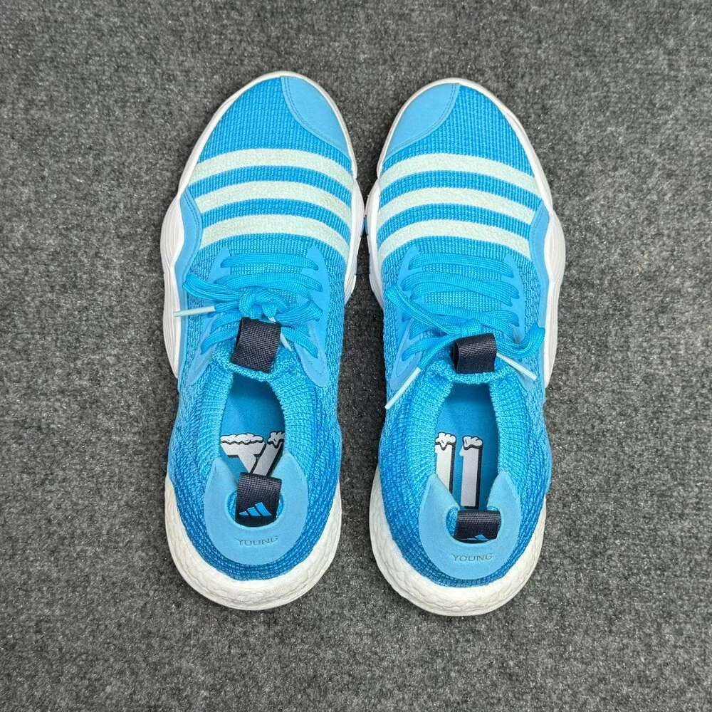 Adidas Trae Young 2 Basketball Shoes‎ Men's Size 11 Blue White Athletic Training